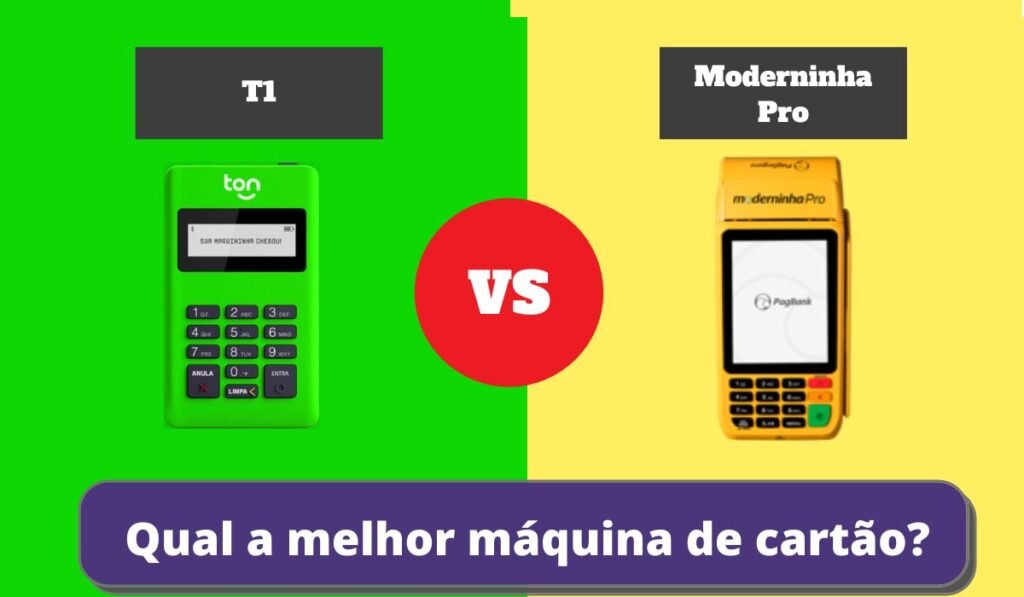 T1 ou Moderninha Pro Qual a Melhor Maquininha de Cartão