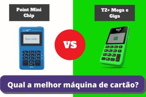 T2+ e T2+ Mega e Giga ou Point Mini Chip - Qual a Melhor Maquininha de Cartão?