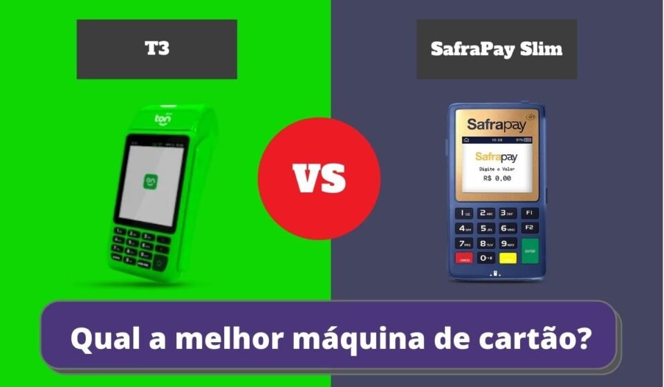 SafraPay Slim ou T3 - Qual a Melhor Maquininha de Cartão?