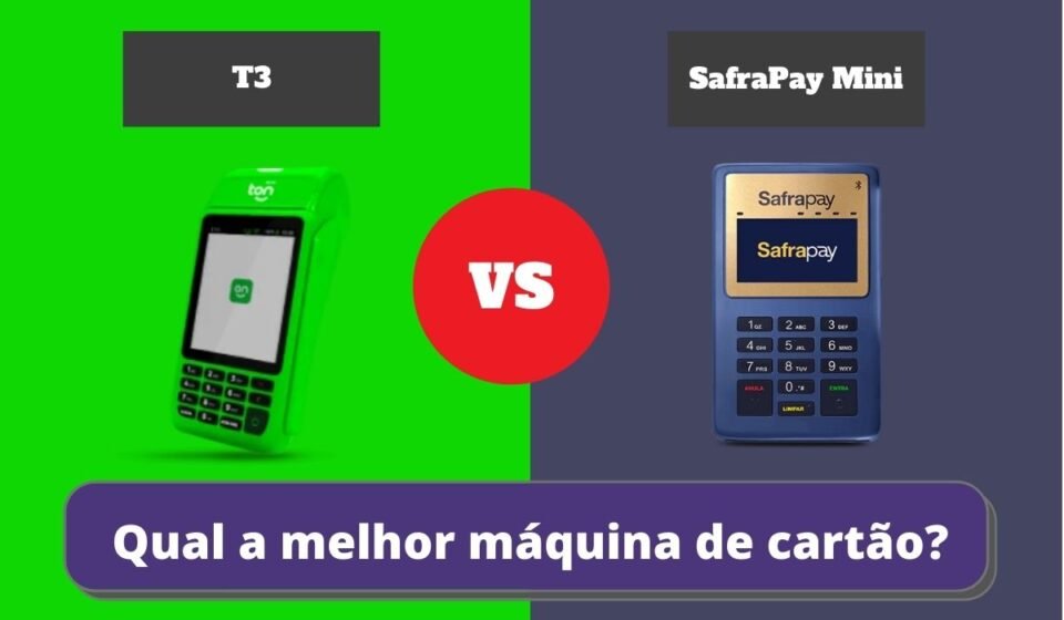 SafraPay Mini ou T3 - Qual a Melhor Maquininha de Cartão?