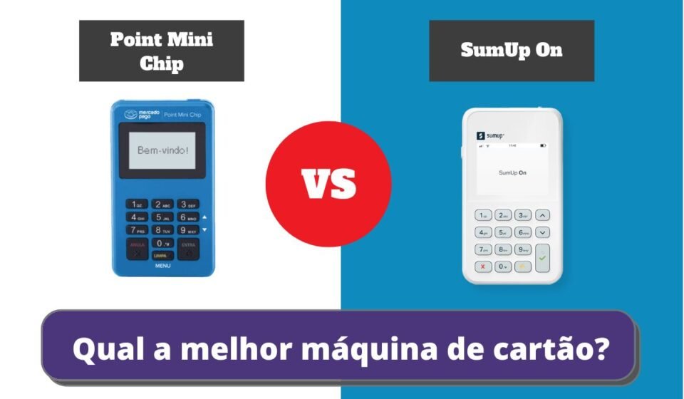 point mini chip ou sumup on - Qual a Melhor Maquininha de Cartão?