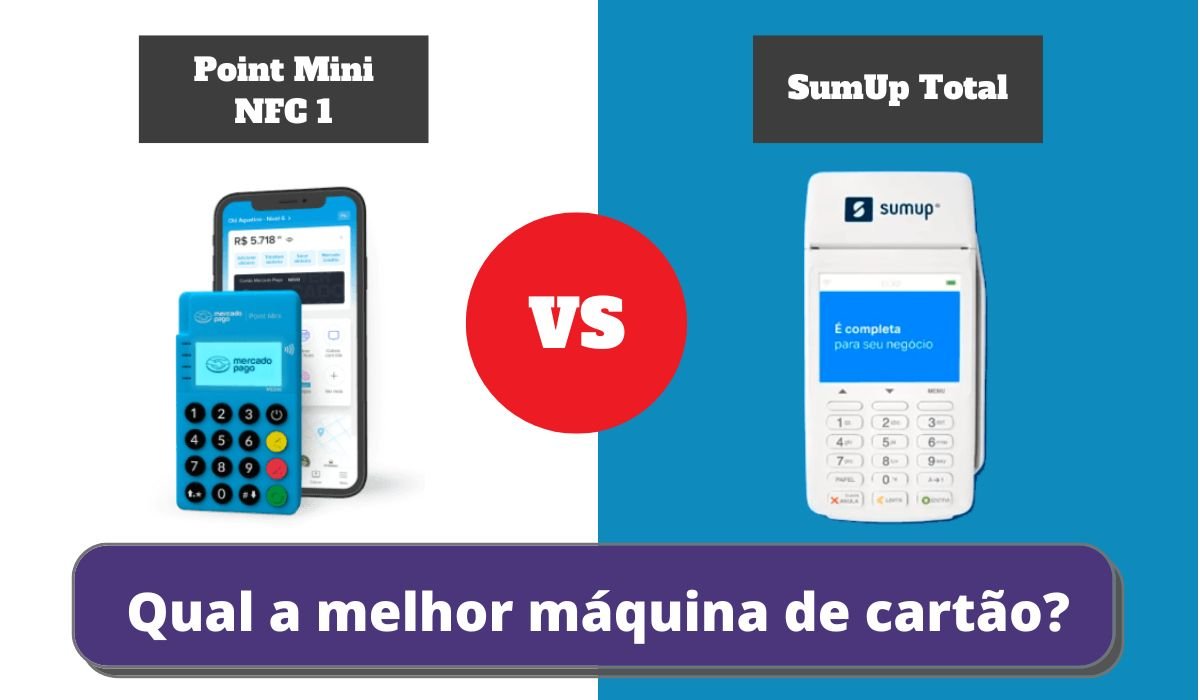 SumUp Total ou Point Mini NFC 1? Qual a Melhor Maquininha?