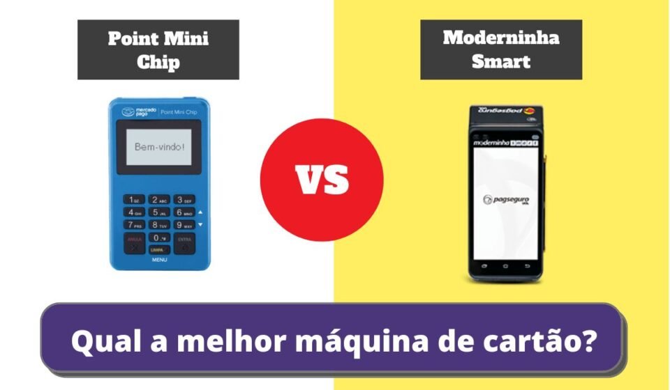 point mini chip ou Moderninha smart - Qual a Melhor Maquininha de Cartão?