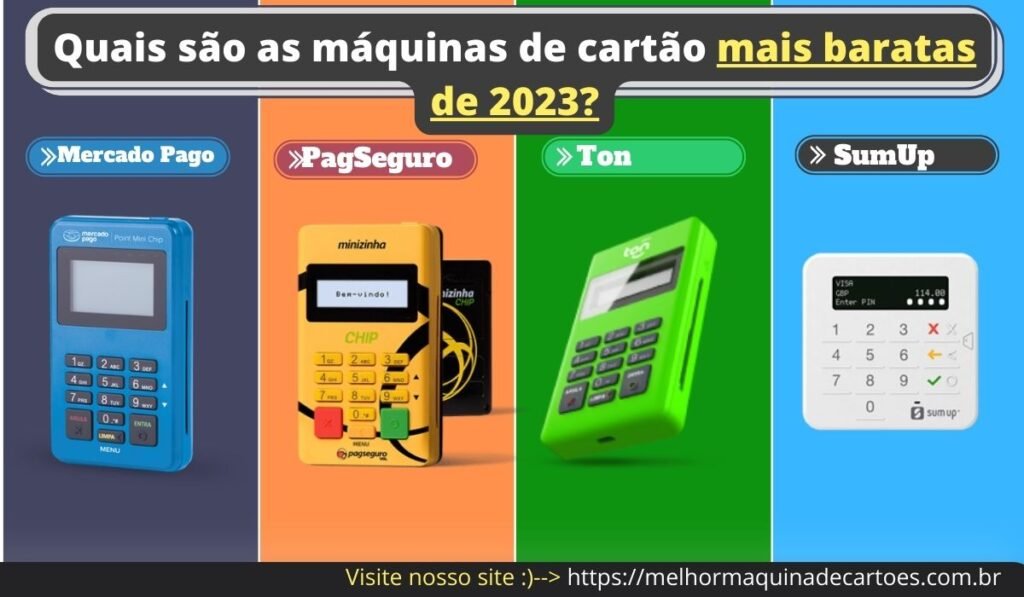 Quais são as maquinas de cartão mais baratas de 2023