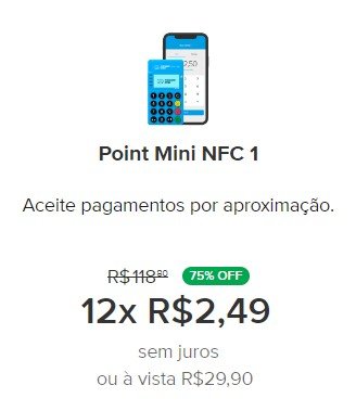 Point Mini NFC 1 do Mercado Pago