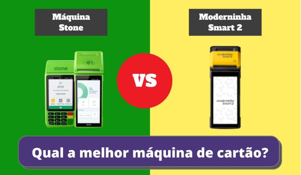 moderninha smart 2 vs maquina stone